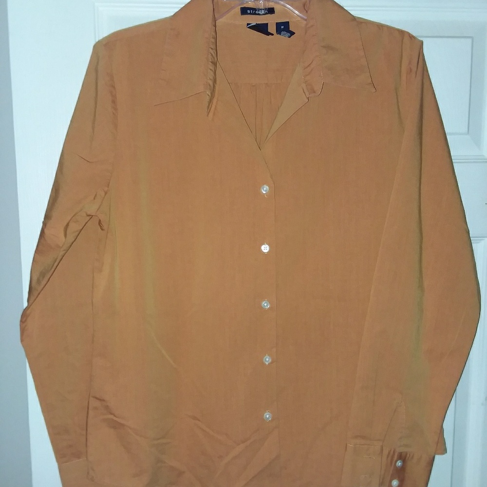 GAP Stretch Long Sleeve Button-up